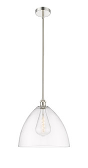Edison One Light Pendant in Polished Nickel (405|616-1S-PN-GBD-162)
