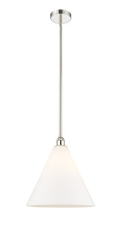 Edison One Light Pendant in Polished Nickel (405|616-1S-PN-GBC-161)