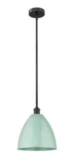 Edison One Light Mini Pendant in Matte Black (405|616-1S-BK-MBD-12-SF)