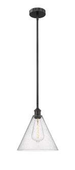 Edison One Light Mini Pendant in Matte Black (405|616-1S-BK-GBC-124)