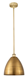 Edison One Light Mini Pendant in Brushed Brass (405|616-1S-BB-MBD-12-BB)
