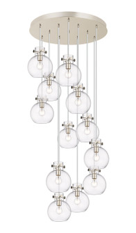 Newton 12 Light Pendant in Polished Nickel (405|126-410-1PS-PN-G410-8CL)