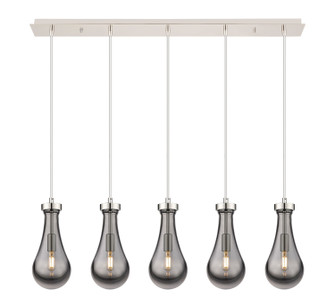 Downtown Urban LED Linear Pendant in Polished Nickel (405|125-451-1P-PN-G451-5SM)