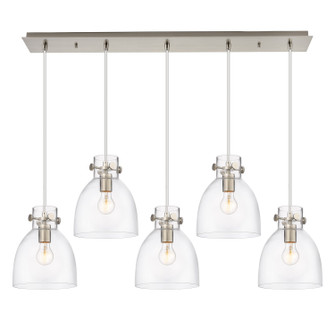 Downtown Urban Two Light Linear Pendant in Brushed Satin Nickel (405|125-410-1PS-SN-G412-8CL)