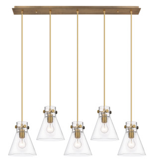 Downtown Urban Eight Light Linear Pendant in Brushed Brass (405|125-410-1PS-BB-G411-8CL)