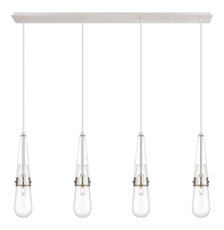 Downtown Urban LED Linear Pendant in Polished Nickel (405|124-452-1P-PN-G452-4CL)