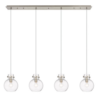 Downtown Urban One Light Linear Pendant in Brushed Satin Nickel (405|124-410-1PS-SN-G410-8CL)