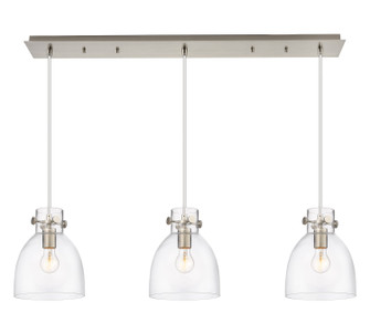 Downtown Urban Two Light Linear Pendant in Brushed Satin Nickel (405|123-410-1PS-SN-G412-8CL)