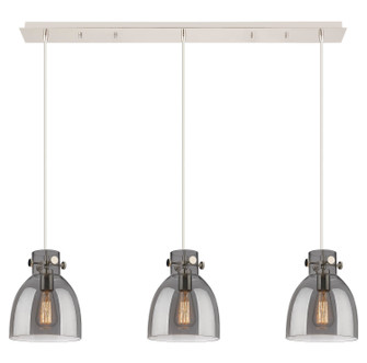 Downtown Urban Eight Light Linear Pendant in Polished Nickel (405|123-410-1PS-PN-G412-8SM)