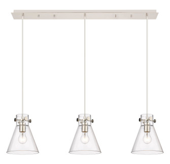 Downtown Urban LED Linear Pendant in Polished Nickel (405|123-410-1PS-PN-G411-8CL)
