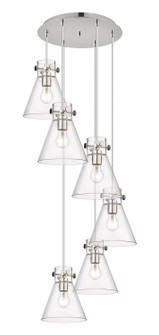 Downtown Urban LED Pendant in Polished Nickel (405|116-410-1PS-PN-G411-8CL)