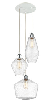 Ballston Three Light Pendant in White Polished Chrome (405|113B-3P-WPC-G654-MU)