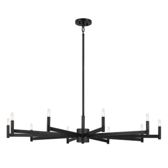 Erzo Ten Light Chandelier in Black (12|52613BK)