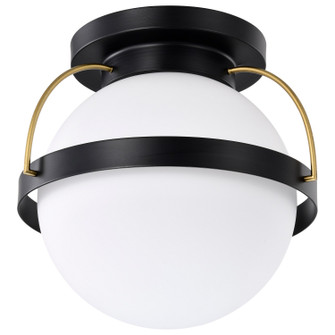 Lakeshore One Light Flush Mount in Matte Black (72|60-7771)