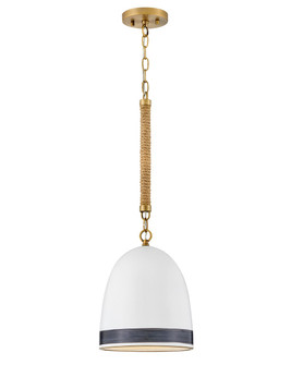 Nash LED Pendant in Heritage Brass with Black accents (13|3364HB-BK)