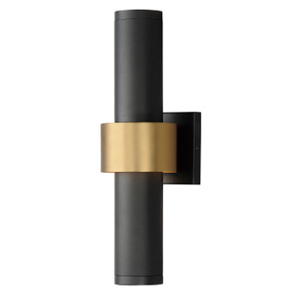 Reveal Outdoor LED Outdoor Wall Sconce in Black / Gold (86|E34756-BKGLD)