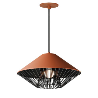 Phoenix LED Pendant in Brick/Black (86|E11395-BRKBK)