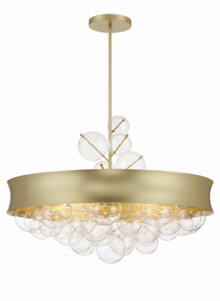 Verdi Square Eight Light Convertible Pendant in Soft Gold (7|5198-697)