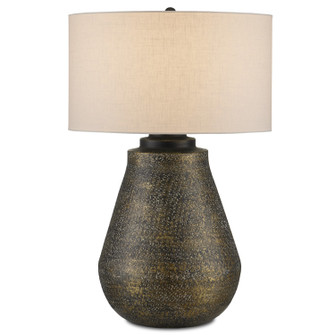 Brigadier One Light Table Lamp in Antique Brass/Black/Whitewash (142|6000-0890)