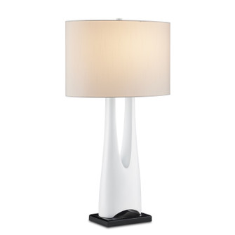 La Porta One Light Table Lamp in Glossy White/Black (142|6000-0853)