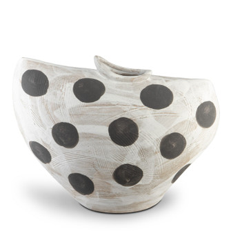 Dots Bowl in Textured Brown/Off White (142|1200-0708)