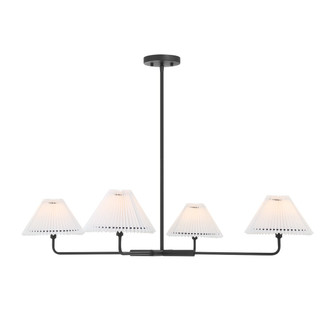 Four Light Chandelier in Matte Black (446|M100121MBK)