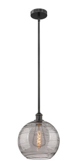 Edison One Light Mini Pendant in Matte Black (405|616-1S-BK-G1213-12SM)