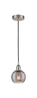 Edison One Light Mini Pendant in Brushed Satin Nickel (405|616-1P-SN-G1213-6SM)