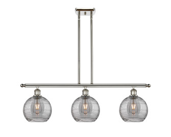 Ballston Three Light Island Pendant in Polished Nickel (405|516-3I-PN-G1213-8SM)