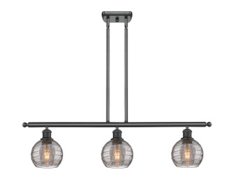 Ballston Three Light Island Pendant in Matte Black (405|516-3I-BK-G1213-6SM)