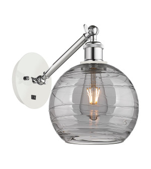 Ballston One Light Wall Sconce in White Polished Chrome (405|317-1W-WPC-G1213-8SM)