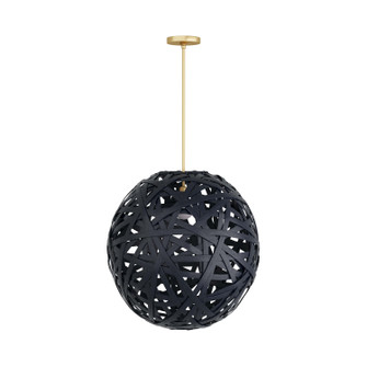 Trai One Light Pendant in Black (314|DMS06)