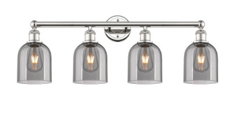 Edison Four Light Bath Vanity in Polished Nickel (405|616-4W-PN-G558-6SM)