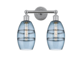 Edison Two Light Bath Vanity in Polished Chrome (405|616-2W-PC-G557-6BL)