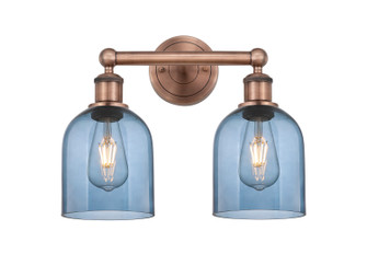 Edison Two Light Bath Vanity in Antique Copper (405|616-2W-AC-G558-6BL)