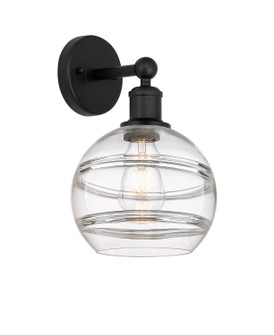 Downtown Urban One Light Wall Sconce in Matte Black (405|616-1W-BK-G556-8CL)