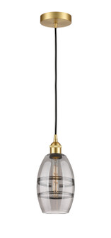 Edison One Light Mini Pendant in Satin Gold (405|616-1P-SG-G557-6SM)