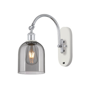 Ballston One Light Wall Sconce in White Polished Chrome (405|518-1W-WPC-G558-6SM)