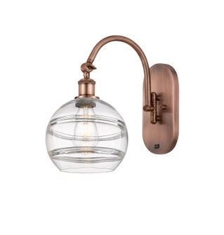 Ballston One Light Wall Sconce in Antique Copper (405|518-1W-AC-G556-8CL)