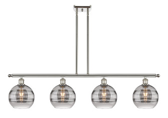 Ballston Four Light Island Pendant in Polished Nickel (405|516-4I-PN-G556-8SM)