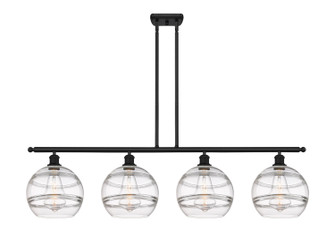 Ballston Four Light Island Pendant in Matte Black (405|516-4I-BK-G556-10CL)