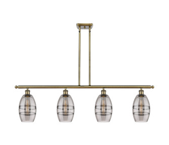 Ballston Four Light Island Pendant in Antique Brass (405|516-4I-AB-G557-6SM)