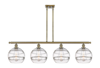 Ballston Four Light Island Pendant in Antique Brass (405|516-4I-AB-G556-10CL)