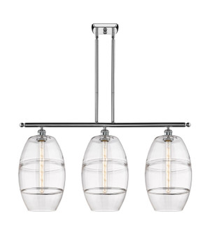 Ballston Three Light Island Pendant in Polished Chrome (405|516-3I-PC-G557-10CL)