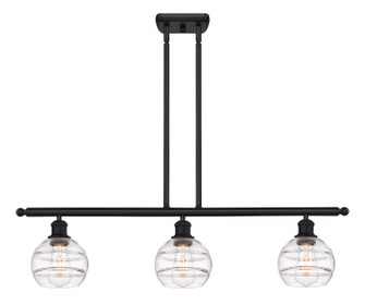 Ballston Three Light Island Pendant in Matte Black (405|516-3I-BK-G556-6CL)