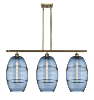 Ballston Three Light Island Pendant in Antique Brass (405|516-3I-AB-G557-10BL)