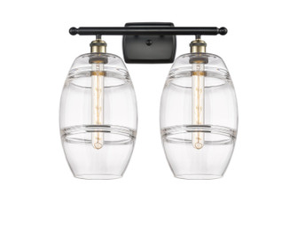 Ballston Two Light Bath Vanity in Black Antique Brass (405|516-2W-BAB-G557-8CL)