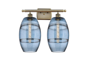 Ballston Two Light Bath Vanity in Antique Brass (405|516-2W-AB-G557-8BL)