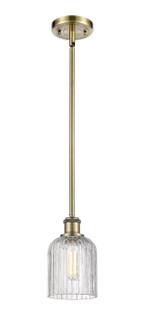 Ballston One Light Mini Pendant in Antique Brass (405|516-1S-AB-G559-5CL)