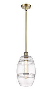 Ballston One Light Mini Pendant in Antique Brass (405|516-1S-AB-G557-8CL)